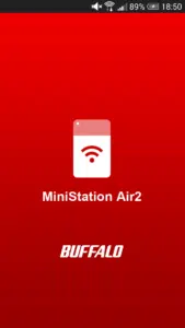 Buffalo MiniStation Air 2 - App Startscreen