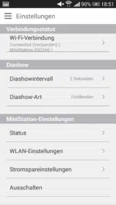 Buffalo MiniStation Air 2 - App Einstellungen