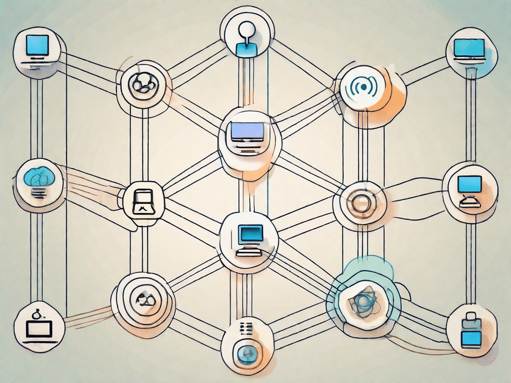 Various interconnected nodes