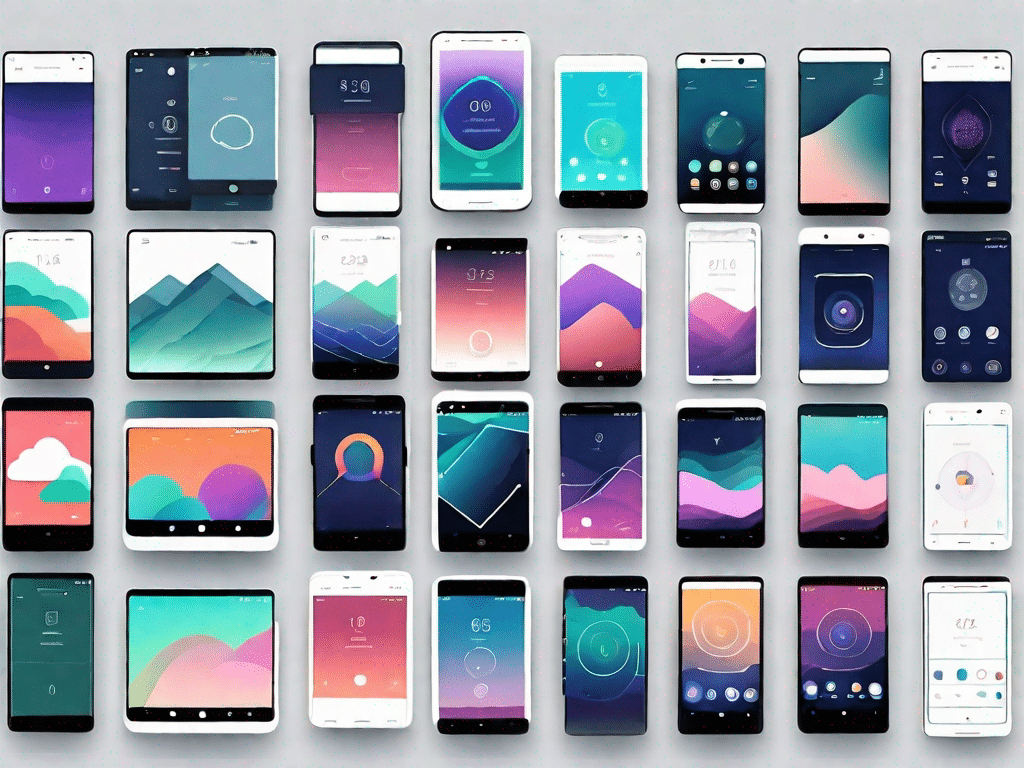 Several different android smartphones