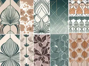 Different types of wallpapers with various patterns and colors