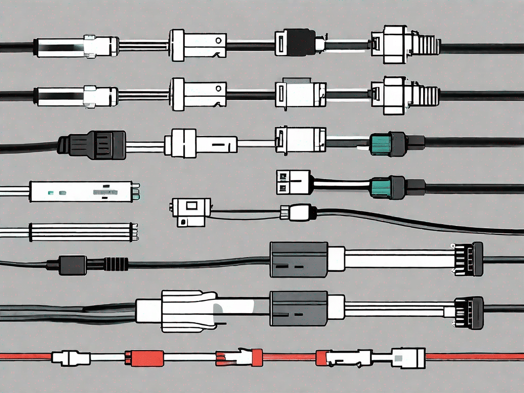 Various types of sata connectors and cables