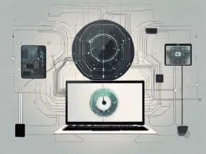 Various technological devices like a computer