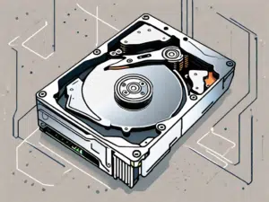 A computer hard drive with different sections representing various data units