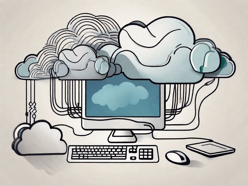 A computer connected to a cloud
