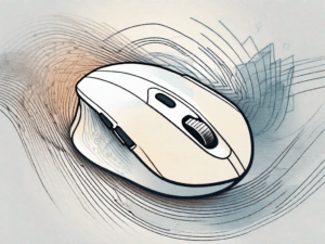 A computer mouse with radiating waves to symbolize the double-click action