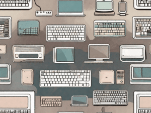 A variety of computer keyboards