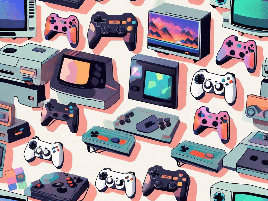 Various gaming consoles from different generations