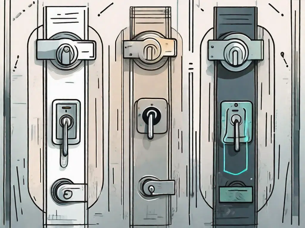 Two different types of digital locks