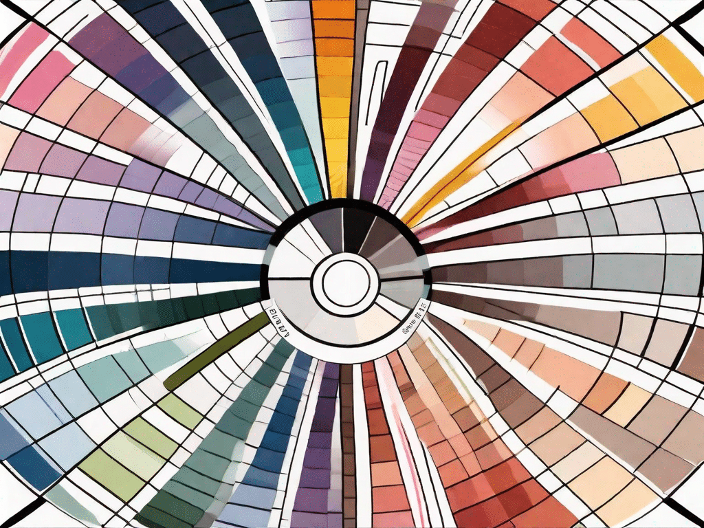 A color wheel showing the spectrum of hues