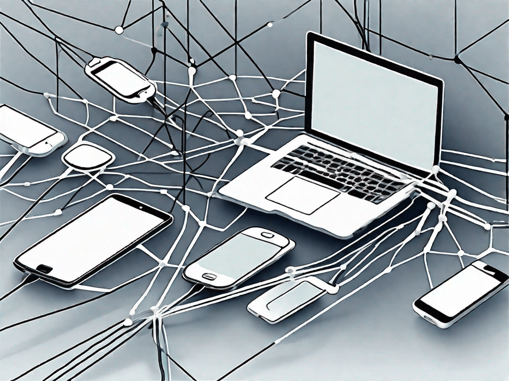 A network of interconnected mobile devices