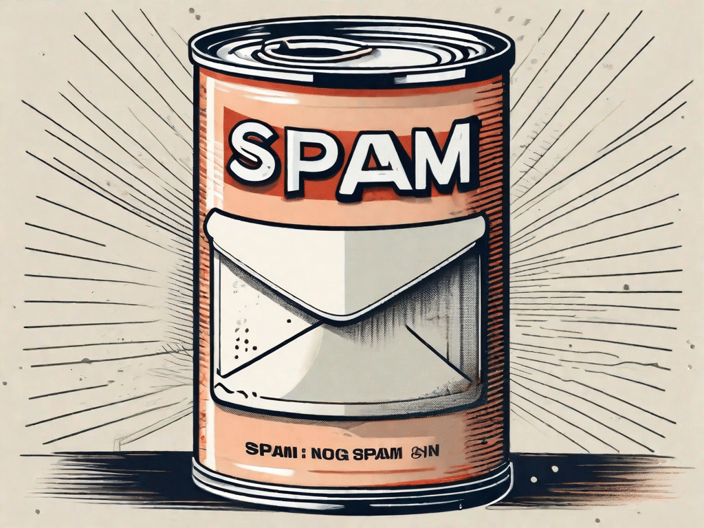 A vintage can of spam evolving into a modern