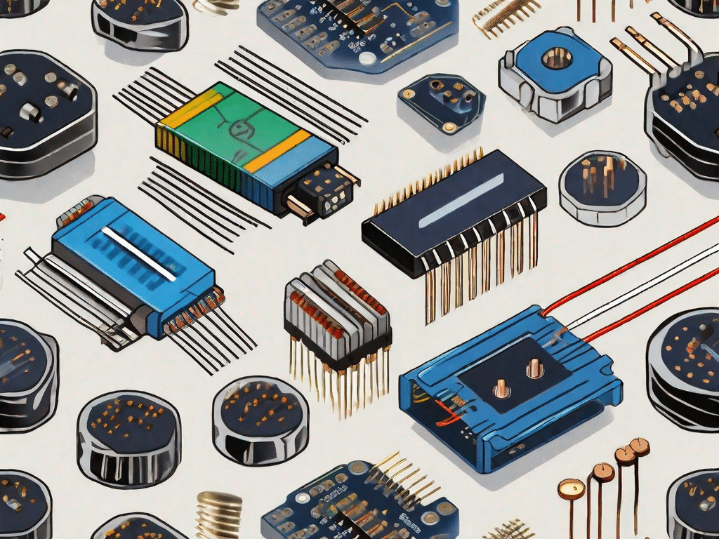 Various types of resistors (carbon film