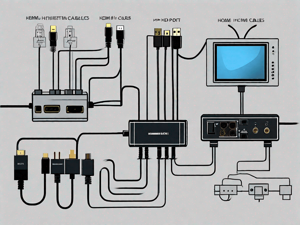 Various types of hdmi cables and ports