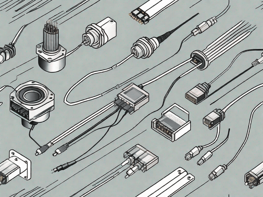 Various optical carrier components such as fiber optic cables